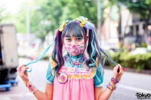 6%DOKIDOKI Kawaii Pastel Harajuku Street Style w/ Rainbow Twin Tails ...