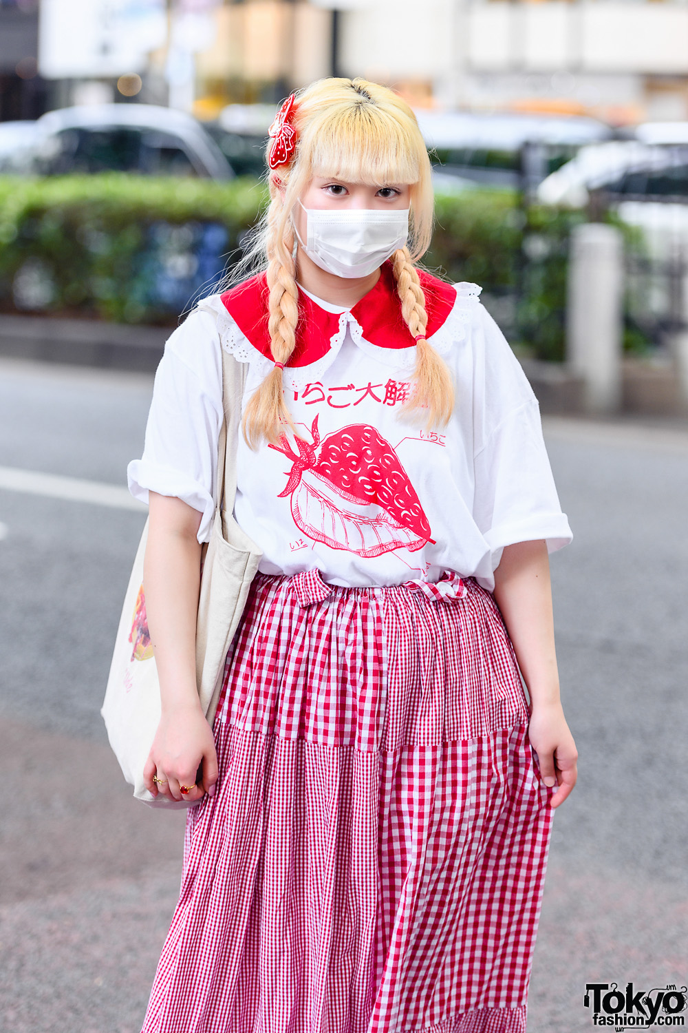 Harajuku Girl Gingham Style w/ Decotoland Shirt, Amatunal Gingham