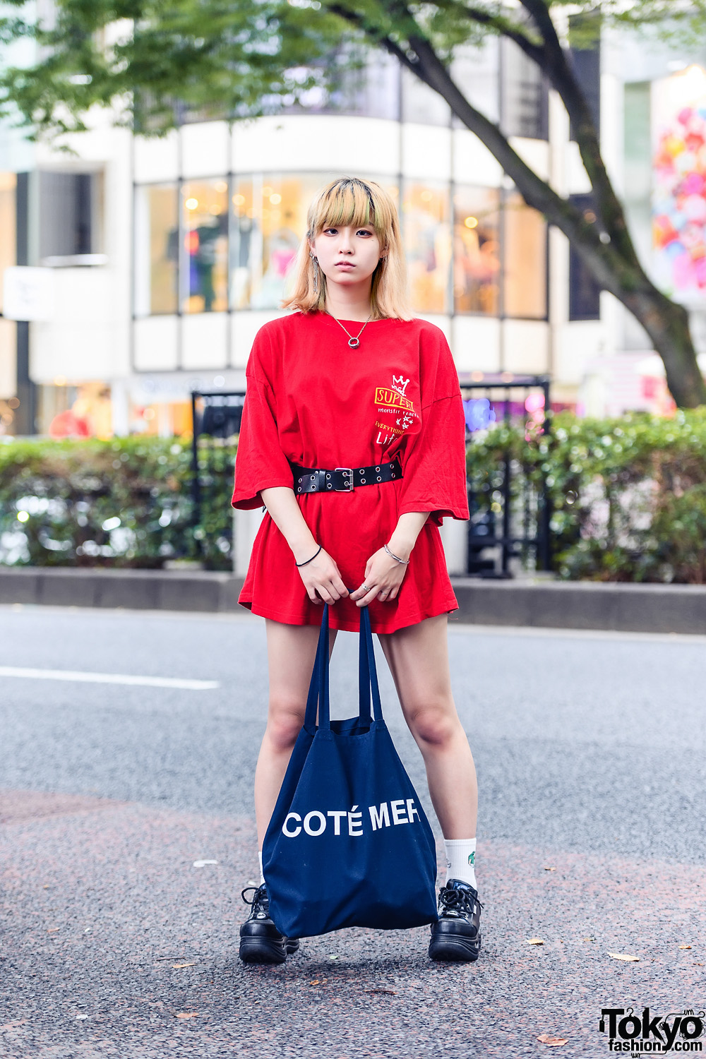 Casual Tokyo Street Style w/ Bless Jewelry, Thicc Oversized Shirt ...