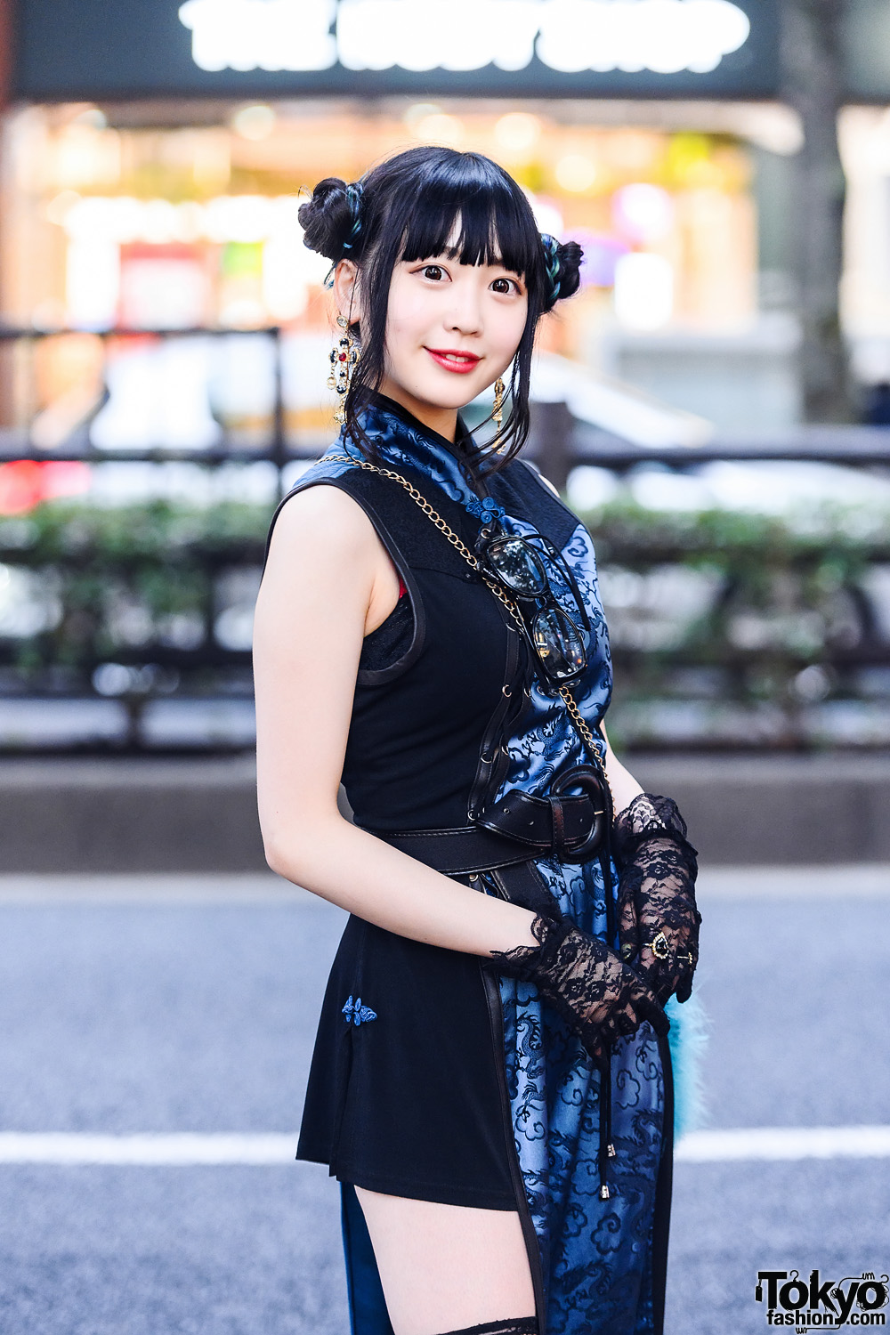 Twin Braid Buns In Harajuku Tokyo Fashion 