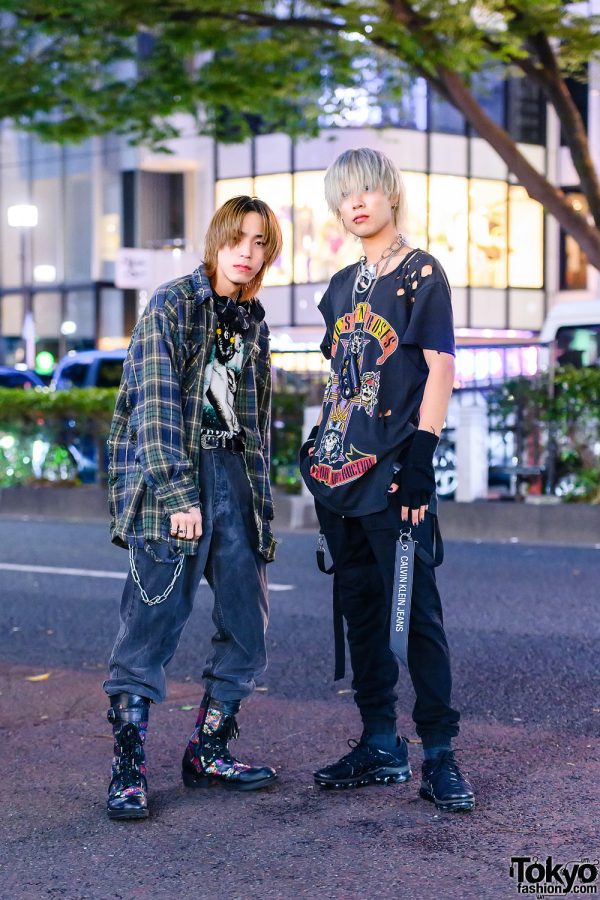 Harajuku Rock-Inspired Menswear w/ Guns N’ Roses & Bullet For My Valentine Shirts, Culture Kings, Nike Vapor Max, Faith Tokyo, Vintage Denim & Yosuke Boots