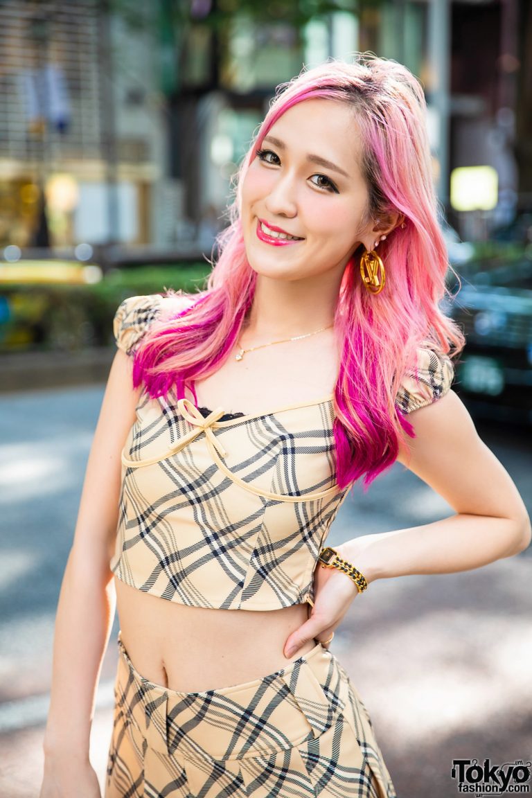 I.Am.Gia Streetwear Style w/ Ombre Pink Hair, Louis Vuitton Logo ...