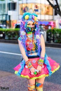 That Rainbow Chick Designer in Tokyo w/ Ombre Hair Piece, Inked Doll ...