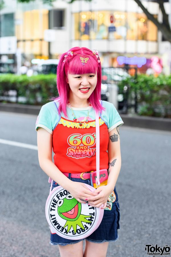 Saia Babydoll de Veludo Rosa Kawaii - Kawaii Fashion Shop  Lindas roupas  asiáticas japonesas Harajuku fofas da moda Kawaii