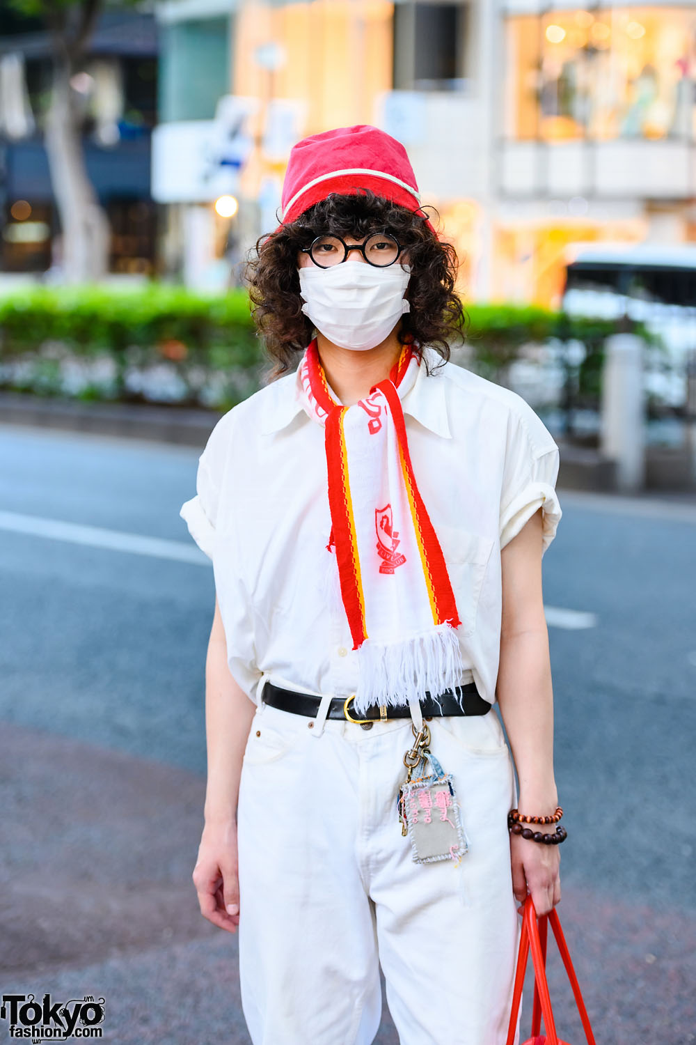 kimoi: Asian style boy character in white streetwear clothing, louis vuitton  brand, designer robe and pants. black Face tattoos and holding a sword. In  a Japanese forest with cherry blossoms