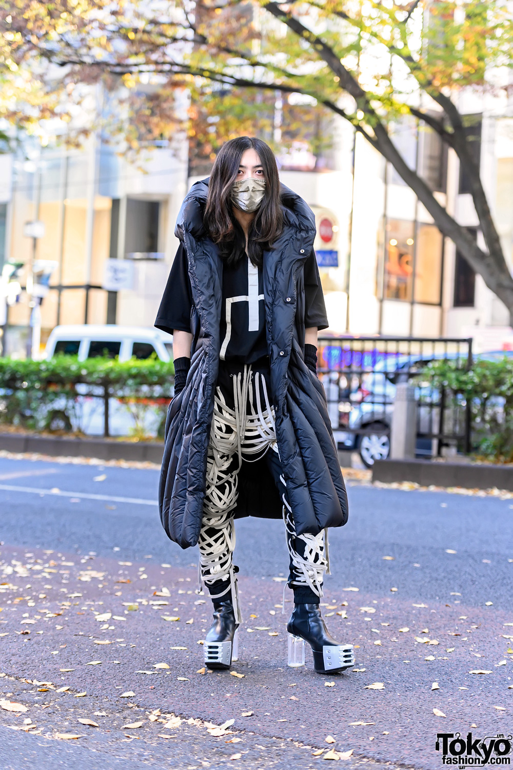 Rick Owens Street Style in Tokyo w/ Moncler Hooded Puffer Coat ...