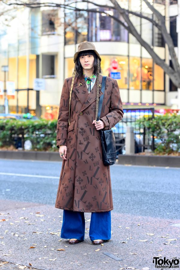 Luna Mattino Japanese Street Style in Harajuku w/ Dries Van Noten, Paul Smith & Gianfranco Ferre