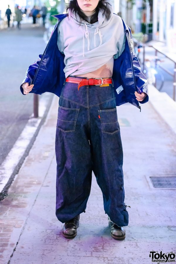 Tokyo Mens Style w/ NeonSign Backwards Wide Leg Jeans, NutEmperor ...