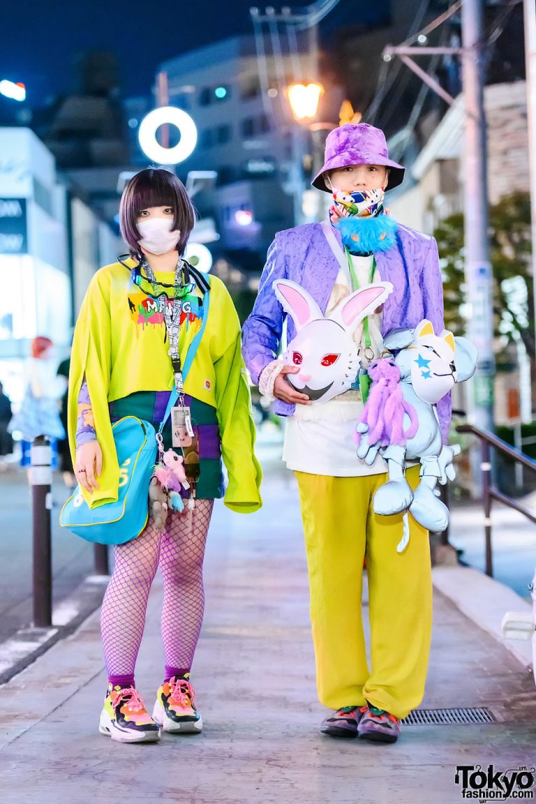 Colorful Street Styles in Harajuku w/ FR2 Bunny Mask, Gameboy, Mang ...