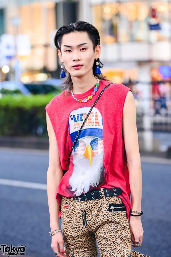 Leopard Print Harajuku Fashion w/ “Merica” Eagle Tee, Another Youth ...