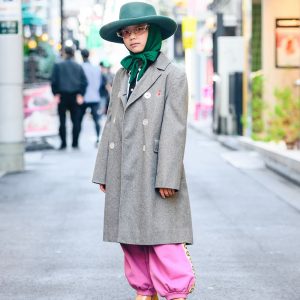 10-year-old Japanese Actress in Harajuku Wearing Vintage Fashion, Gentle Monster & Gucci