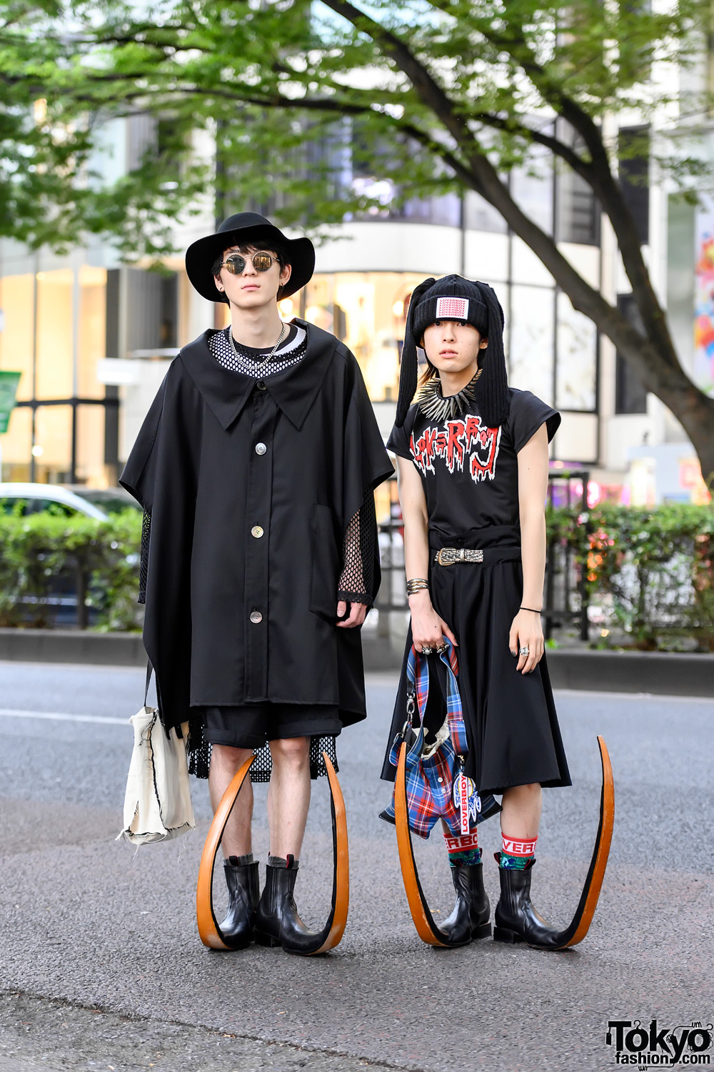 Harajuku Guys w/ Comme Des Garcons Homme Plus Pointy Mexican Guarachero Boots, Charles Jeffrey Loverboy, Anrealage & Yohji Yamamoto