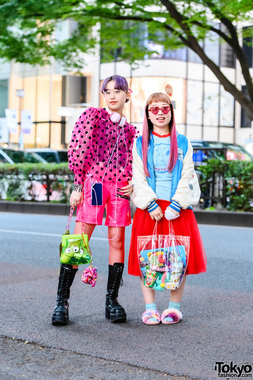 Harajuku Teen Sisters in Colorful Street Styles w/ San To Nibun No Ichi ...