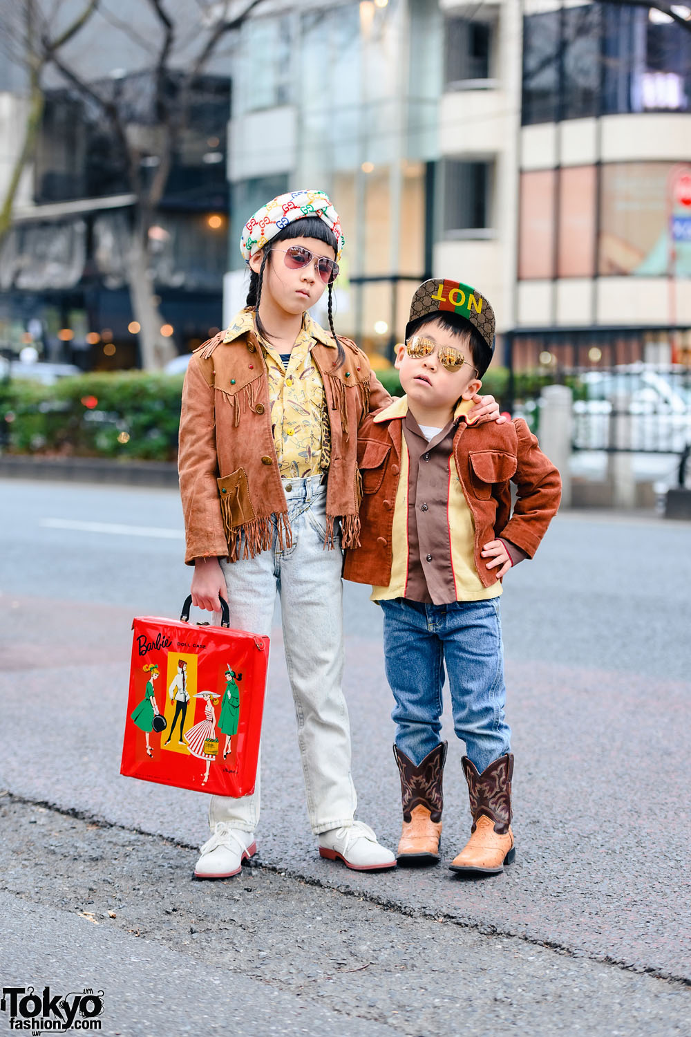Harajuku Kids in Honey Supply Vintage Fashion w/ Barbie Box Bag