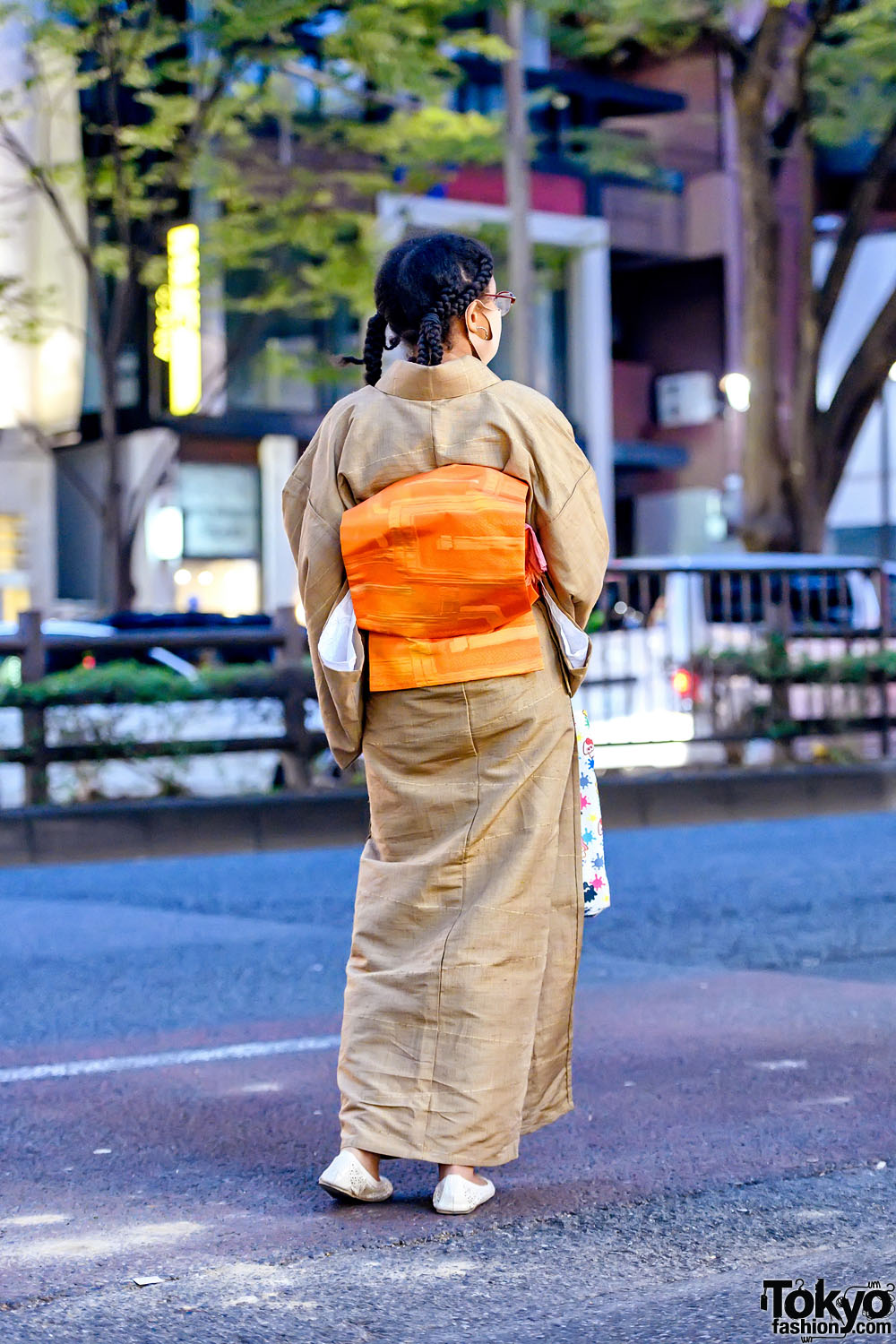 Harajuku Designer in Vintage Kimono, Splatoon 2 x Sanrio Bag