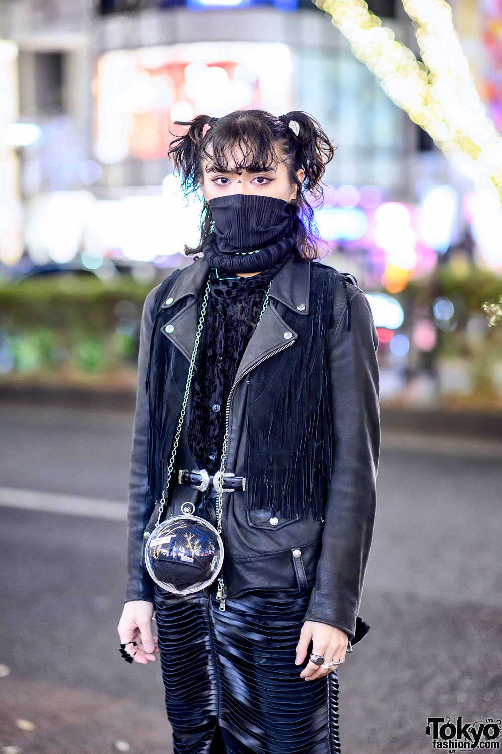 Harajuku Guy w/ Twintail Hairstyle, Vintage Fringe Jacket, Dog Harajuku ...