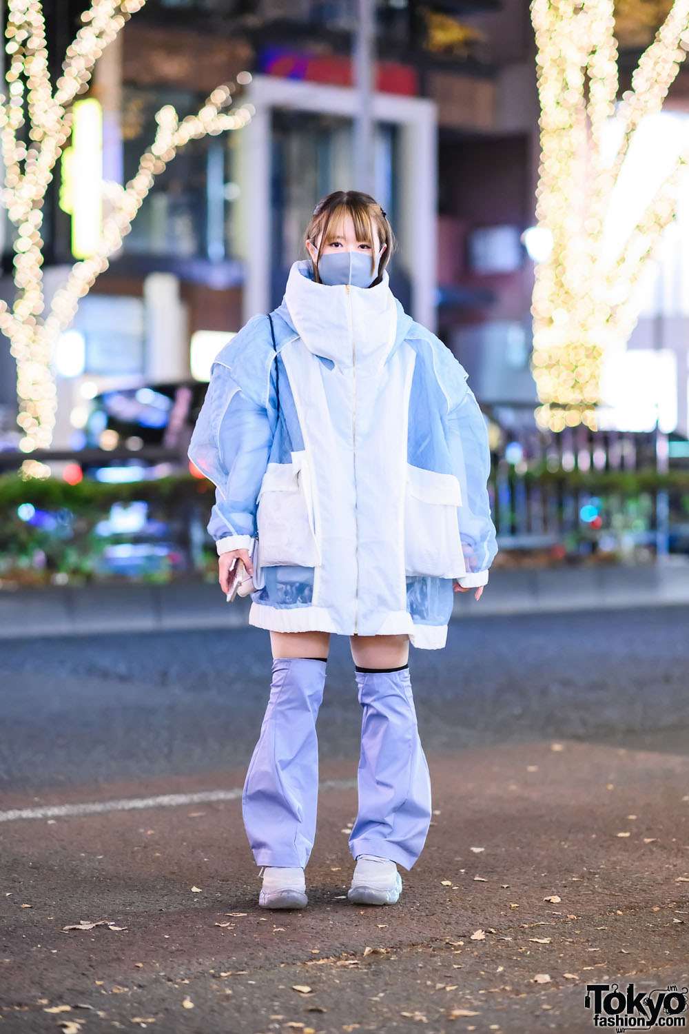 Futuristic Japanese Street Style w/ Balmung Jacket, Chloma Leg Covers & Mikio Sakabe Shoes